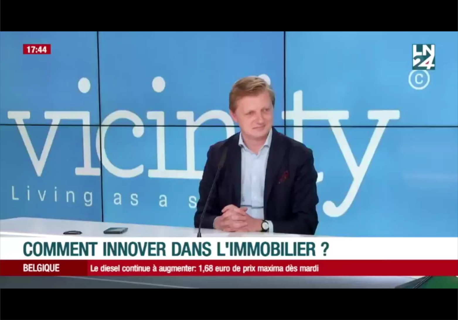 Our CEO Jean Baptiste Van Ex was Pierre Hermants guest on LN24